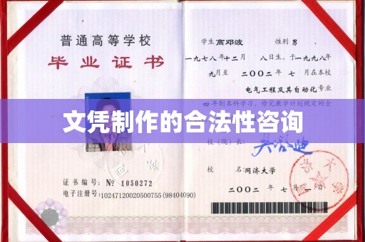 彭泽文凭制作的合法性咨询