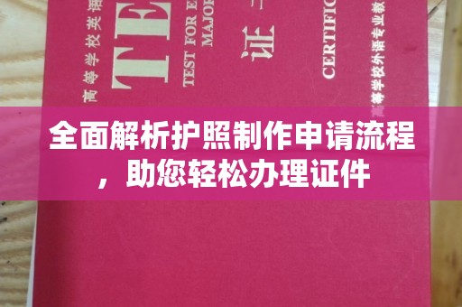 彭泽全面解析护照制作申请流程，助您轻松办理证件