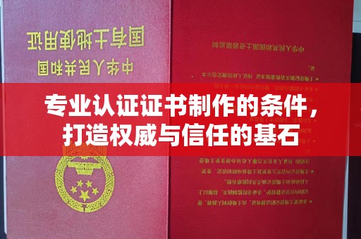 彭泽专业认证证书制作的条件，打造权威与信任的基石