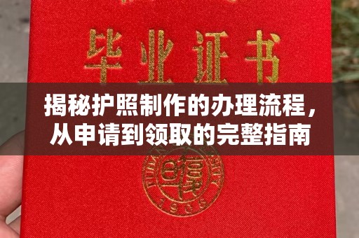 彭泽揭秘护照制作的办理流程，从申请到领取的完整指南