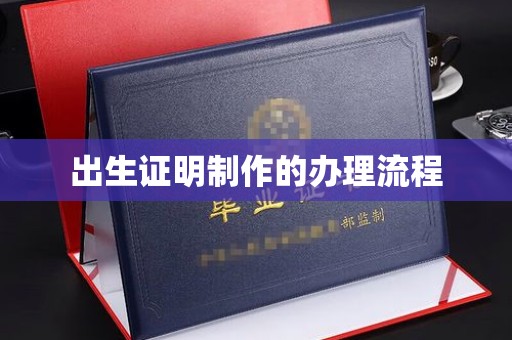 彭泽出生证明制作的办理流程