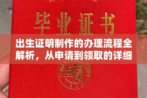 彭泽出生证明制作的办理流程全解析，从申请到领取的详细指南