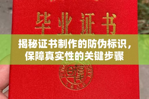 彭泽揭秘证书制作的防伪标识，保障真实性的关键步骤