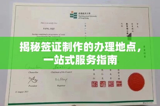 彭泽揭秘签证制作的办理地点，一站式服务指南