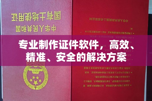 彭泽专业制作证件软件，高效、精准、安全的解决方案