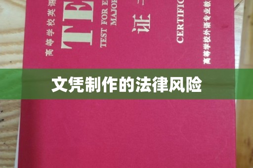 彭泽文凭制作的法律风险