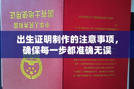 彭泽出生证明制作的注意事项，确保每一步都准确无误